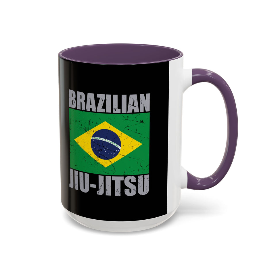 Brazilian Jiu Jitsu Flag 2 | BJJ Accent Coffee Mug