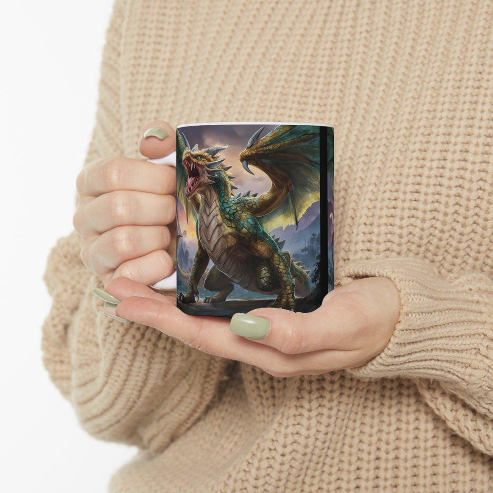 Fantasy Dragon RPG Mug | Role Playing Game Gift | Dragon Coffee Mug | RPG Fantasy Gift Ideas Mug 11oz