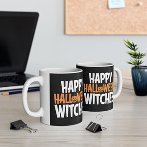 Happy Halloween Witches Mug | Witch Halloween Coffee Mug | Cute Halloween Coffee Mug 11oz Happy Halloween Witches Mug | Witch Halloween Coffee Mug | Cute Halloween Coffee Mug 11oz