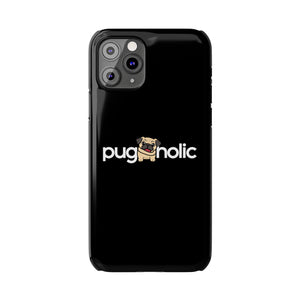 Premium Pugaholic Pug iPhone Case | Pug Gifts Slim Phone Cases Premium Pugaholic Pug iPhone Case | Pug Gifts Slim Phone Cases