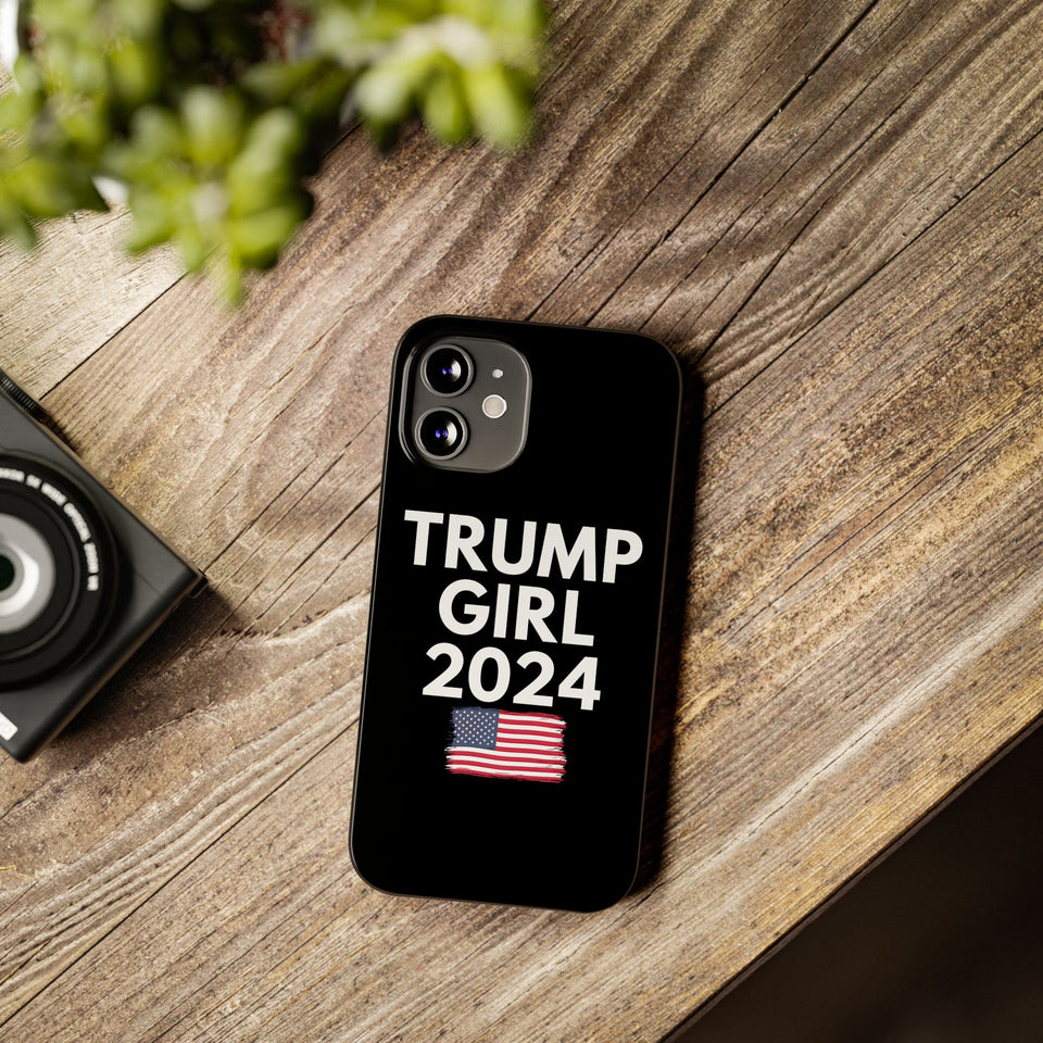 Premium Trump Girl iPhone Case | Donald Trump Gifts Slim Phone Cases