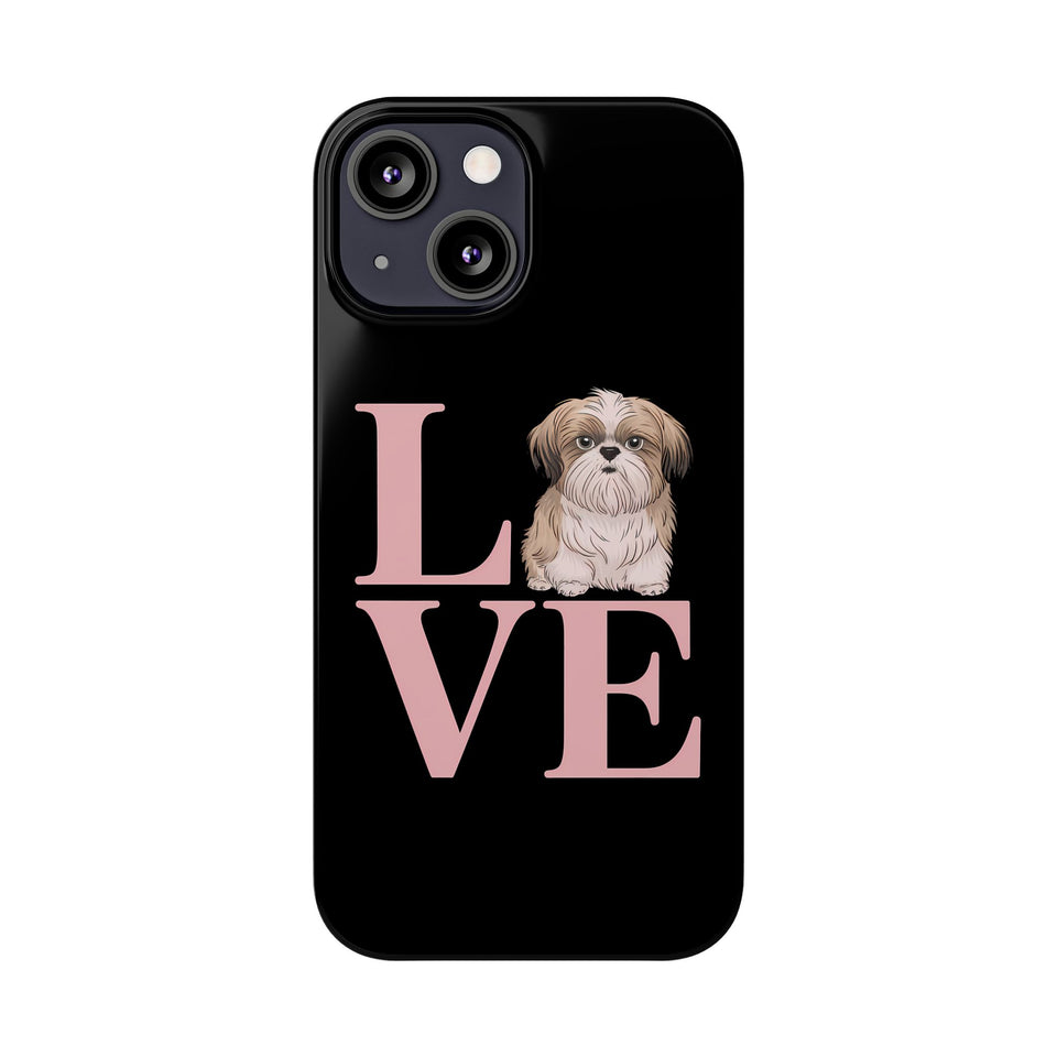 Premium Love Shih Tzu iPhone Case 2 | Cute Shih Tzu Slim Phone Cases