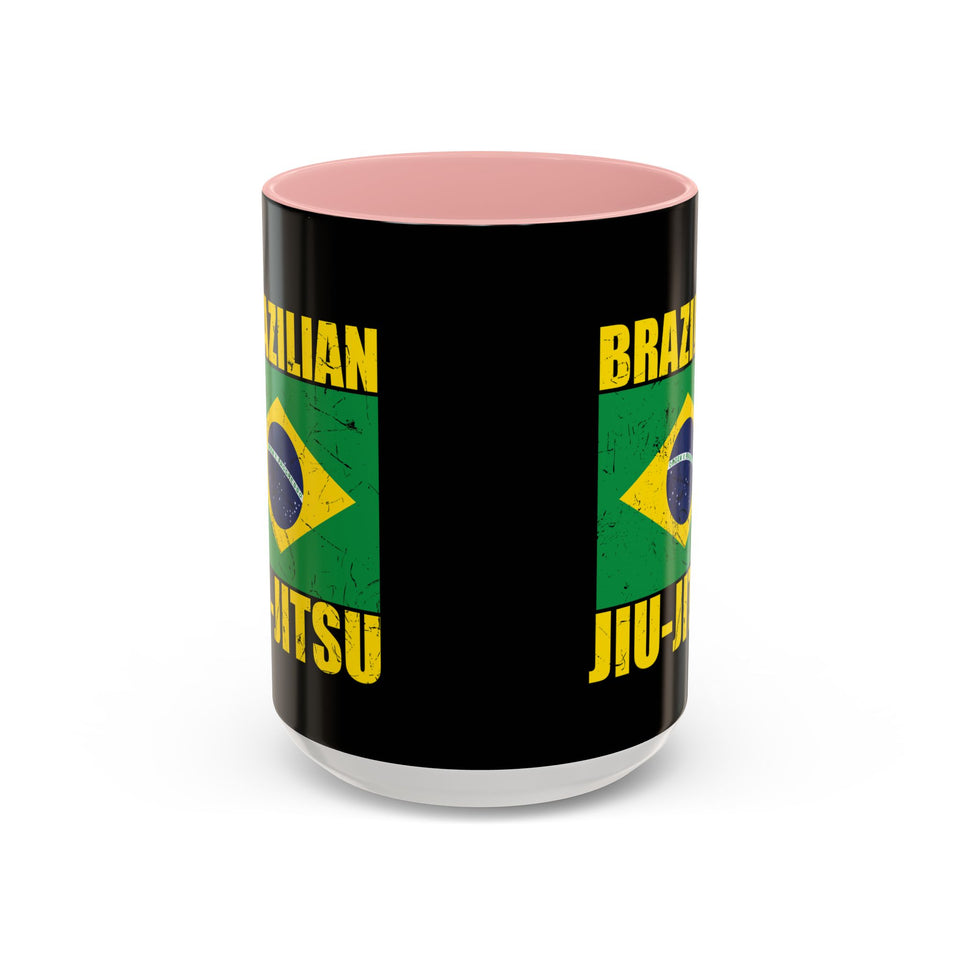 Brazilian Jiu Jitsu Flag | BJJ Accent Coffee Mug