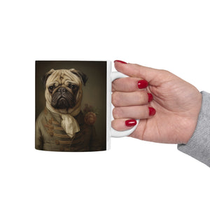 Classical Painting Pug Mug | Pug Coffee Mug | Pug Dog Gifts | Pug Presents | Pug Mug 11oz Classical Painting Pug Mug | Pug Coffee Mug | Pug Dog Gifts | Pug Presents | Pug Mug 11oz