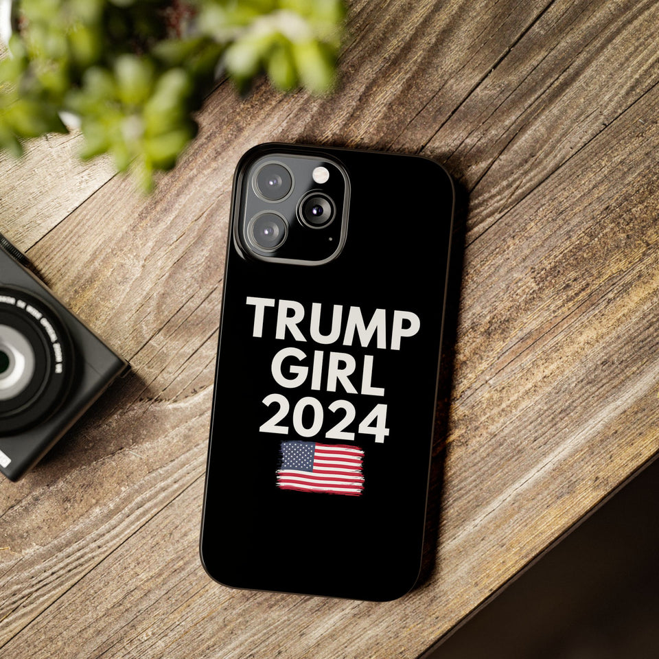 Premium Trump Girl iPhone Case | Donald Trump Gifts Slim Phone Cases