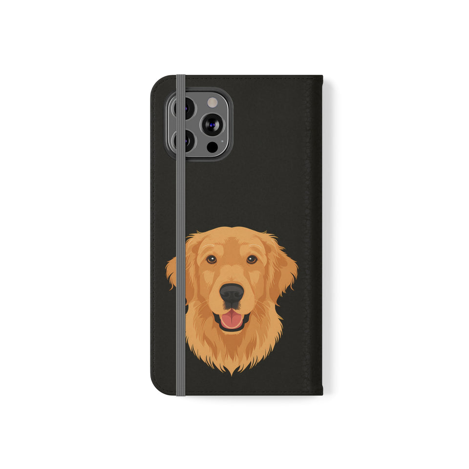 Golden Retriever iPhone & Samsung Galaxy Wallet Phone Case | Golden Retriever Flip Case