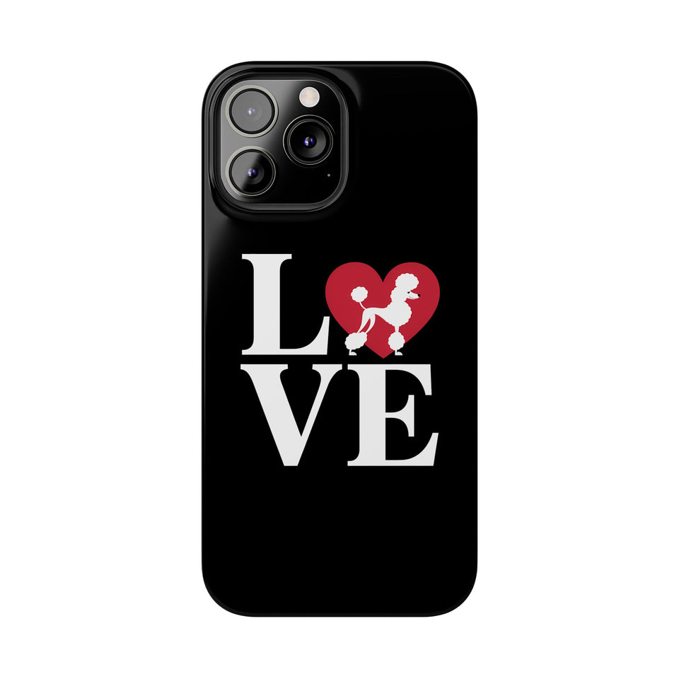 Premium Love Poodles iPhone Case | Cute Poodle Gifts Slim Phone Cases