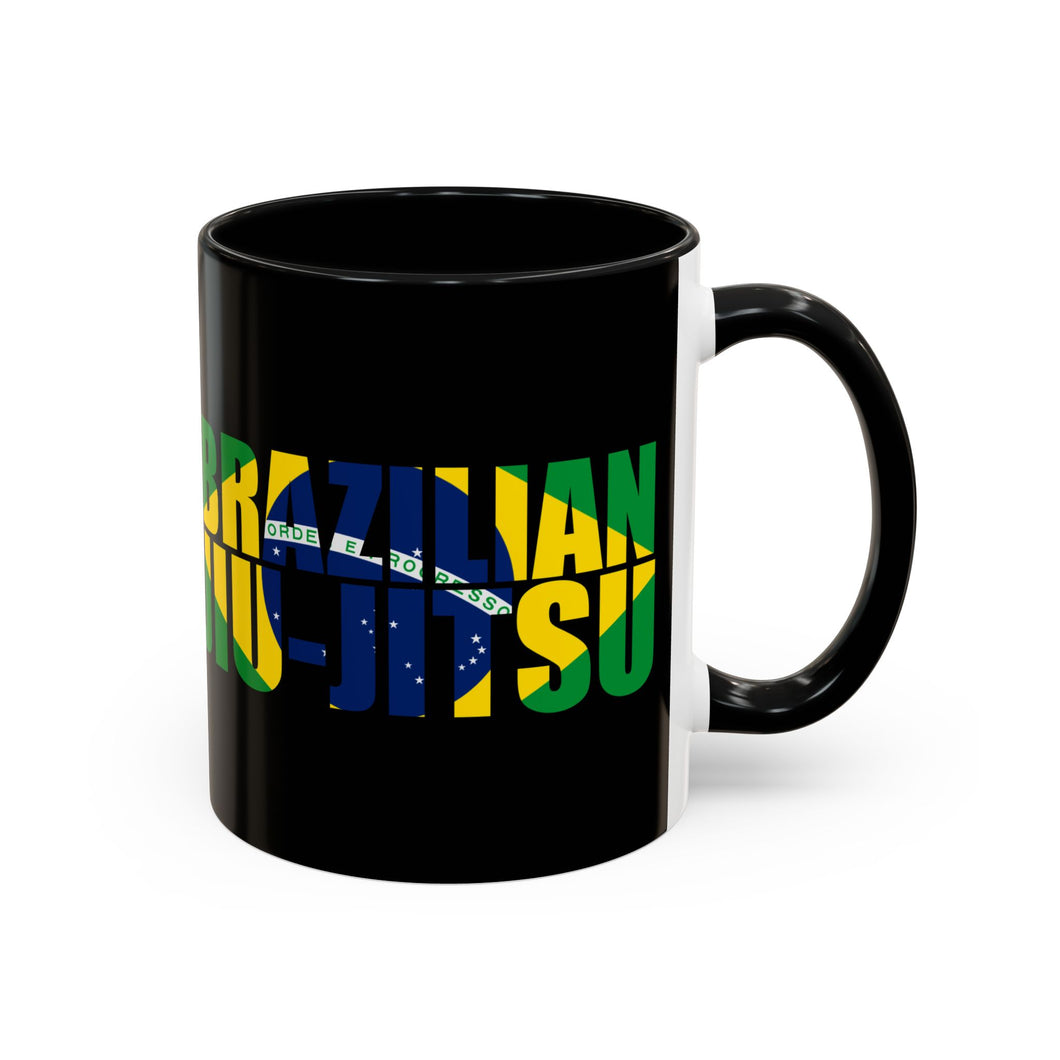 Brazilian Jiu Jitsu Flag 3 | BJJ Accent Coffee Mug