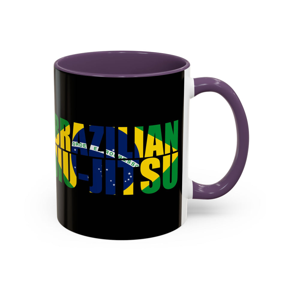 Brazilian Jiu Jitsu Flag 3 | BJJ Accent Coffee Mug