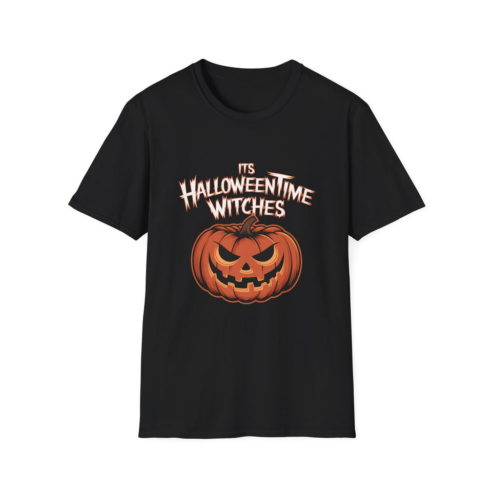 It's Halloween Time Witches Shirt | Halloween Costume Gifts | Spooky Halloween Pumpkin Merchandise Unisex T-Shirt