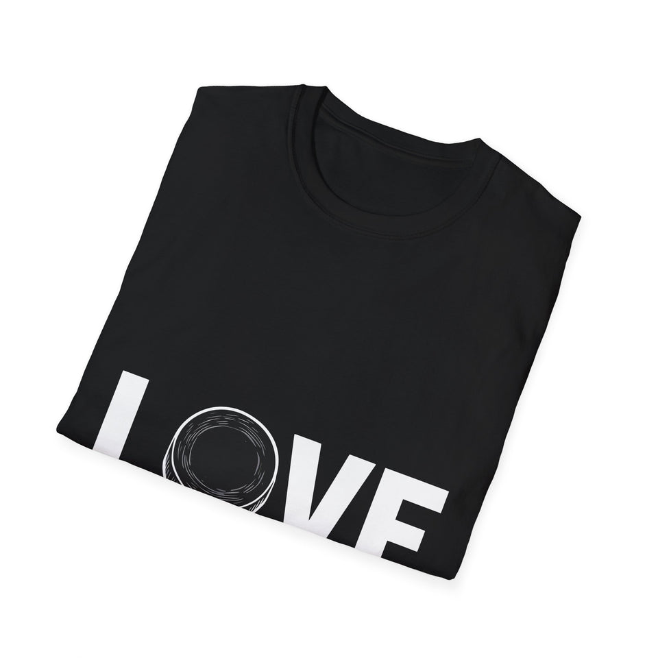 Love Hockey Shirt | Ice Hockey Gift | Unisex Ice Hockey T Shirt