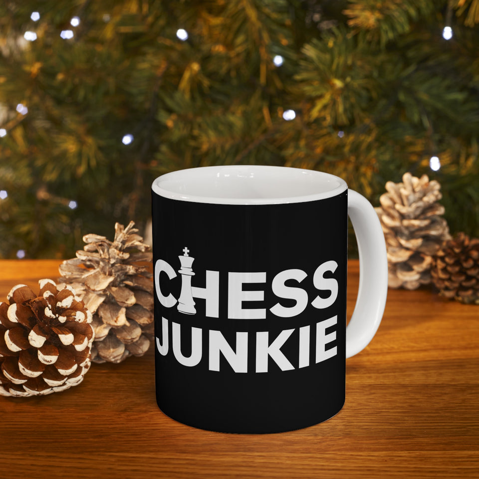 Chess Junkie Mug 2 | Chess Gift | Chess Coffee Mug | Chess Gift Ideas Mug 11oz