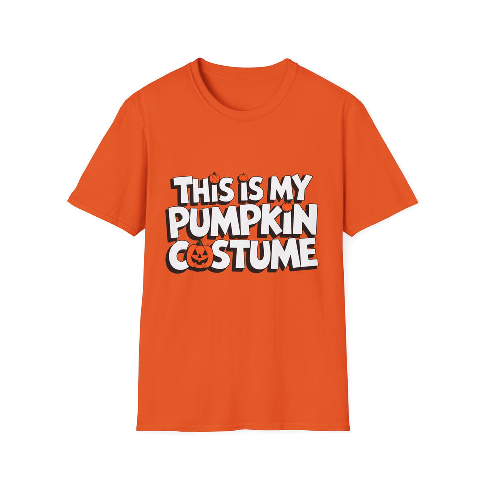 This Is My Pumpkin Costume | Funny Pumpkin Halloween Costume Unisex Softstyle T-Shirt