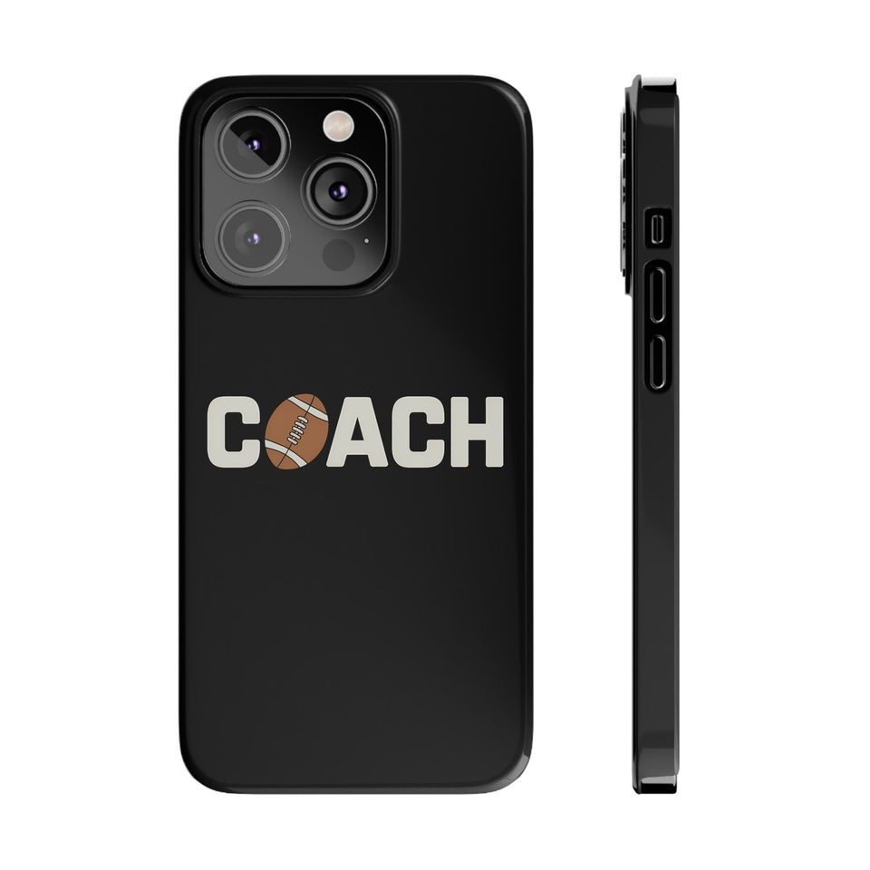 Premium Football Coach iPhone Case | Football Coach Gifts Slim Phone Cases