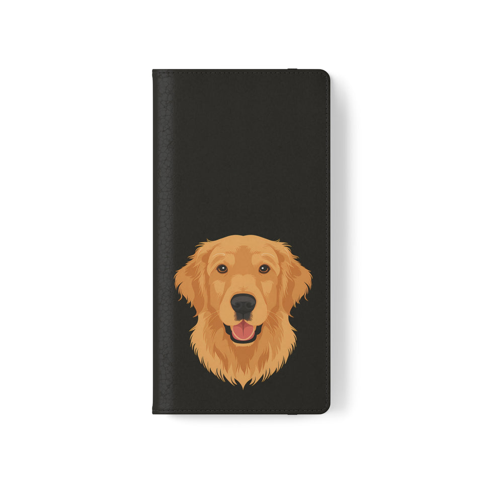 Golden Retriever iPhone & Samsung Galaxy Wallet Phone Case | Golden Retriever Flip Case