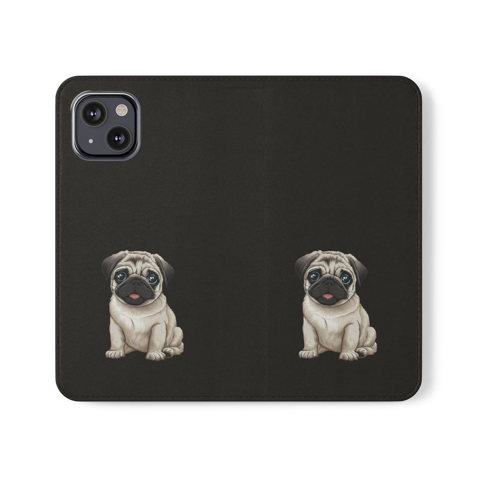 Pug iPhone & Samsung Wallet Phone Case | Pug Flip Cases