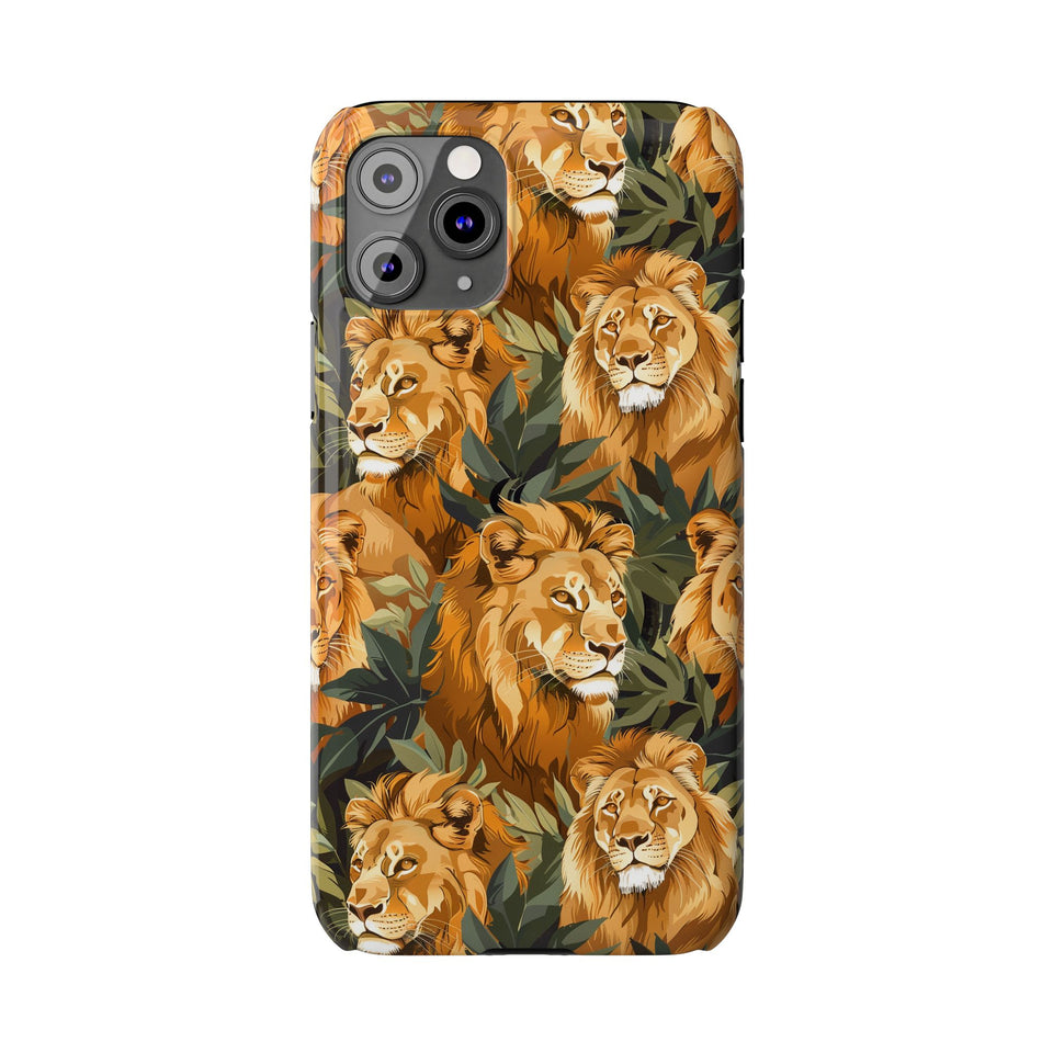 Premium Pride Of Lions iPhone Case | Lion Gifts Slim Phone Cases