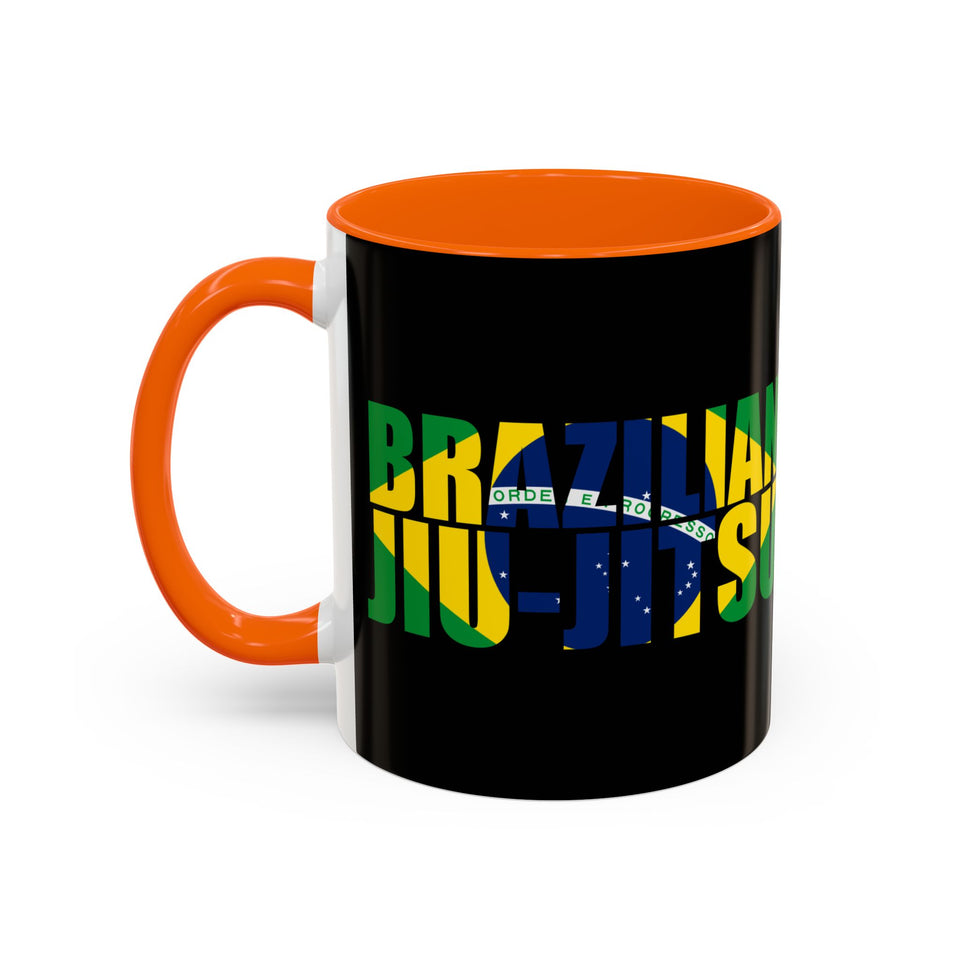 Brazilian Jiu Jitsu Flag 3 | BJJ Accent Coffee Mug