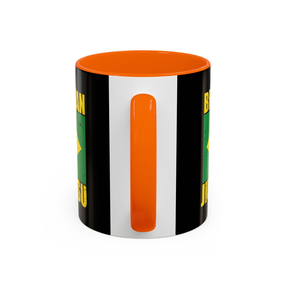 Brazilian Jiu Jitsu Flag | BJJ Accent Coffee Mug