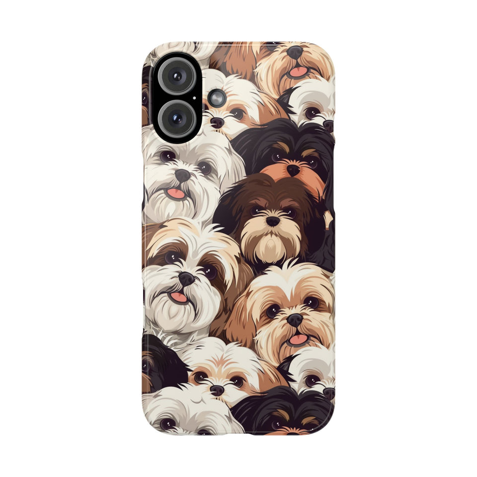 Premium Group of Shih Tzu iPhone Case | Cute Shih Tzu Gifts Slim Phone Cases