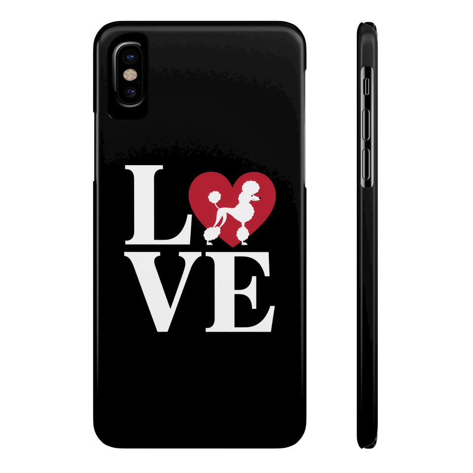 Premium Love Poodles iPhone Case | Cute Poodle Gifts Slim Phone Cases