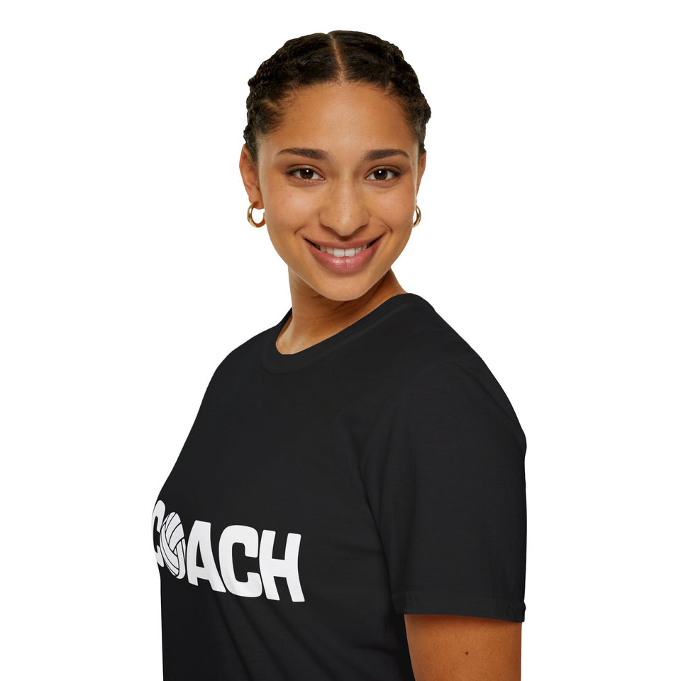 Volleyball Coach T-Shirt | Volleyball Gifts Unisex Coach T-Shirt