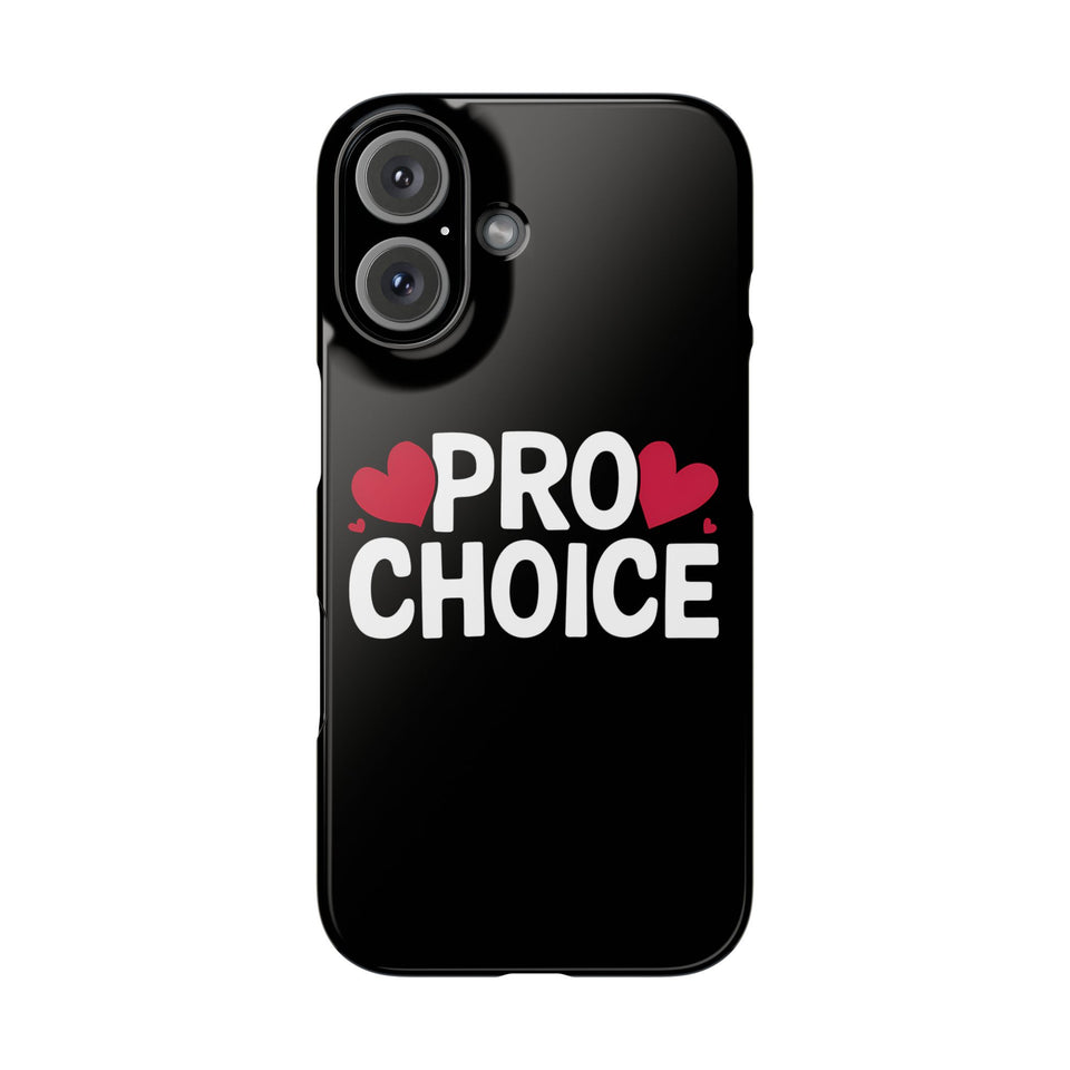 Premium Pro Choice iPhone Case | Feminist Pro Choice Gifts Slim Phone Cases