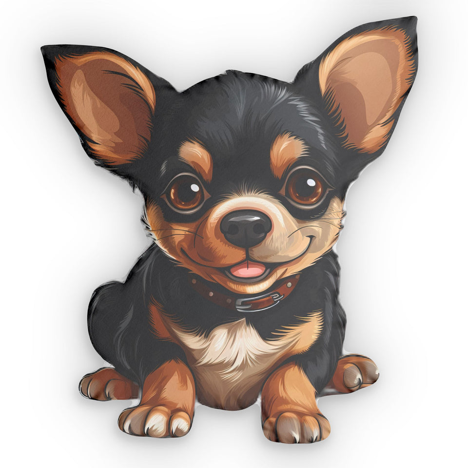 Cute Chihuahua Custom Shaped Pillow | Chihuahua Gift Pillow