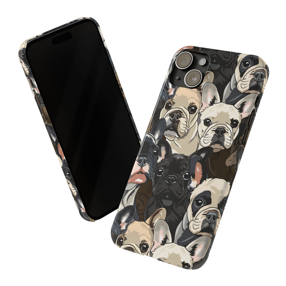 Premium French Bulldogs iPhone Case | Cute Frenchie Gifts Slim Phone Cases