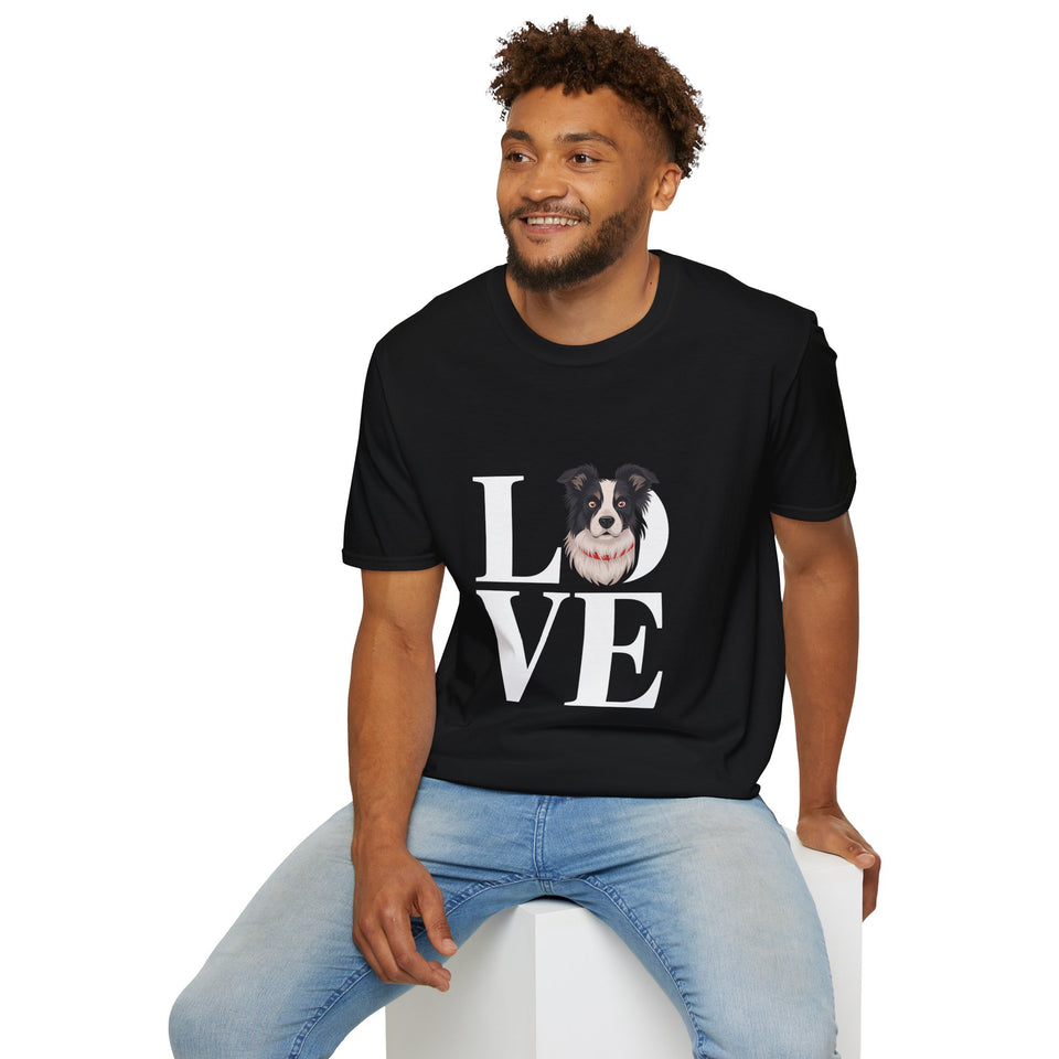 Love Border Collies Shirt | Border Collie Lover Gifts | Sheep Dog Unisex T-Shirt