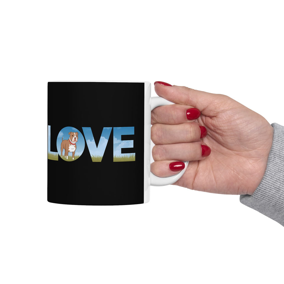 Love Pitbulls Mug | Pitbull Coffee Mug | Cute Pitbull Coffee Mug 11oz