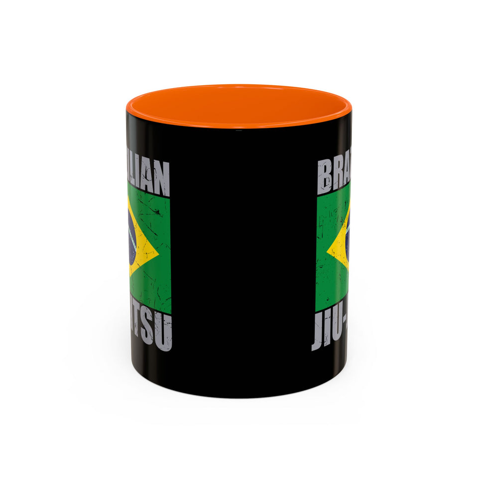 Brazilian Jiu Jitsu Flag 2 | BJJ Accent Coffee Mug