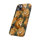 Premium Pride Of Lions iPhone Case | Lion Gifts Slim Phone Cases Premium Pride Of Lions iPhone Case | Lion Gifts Slim Phone Cases