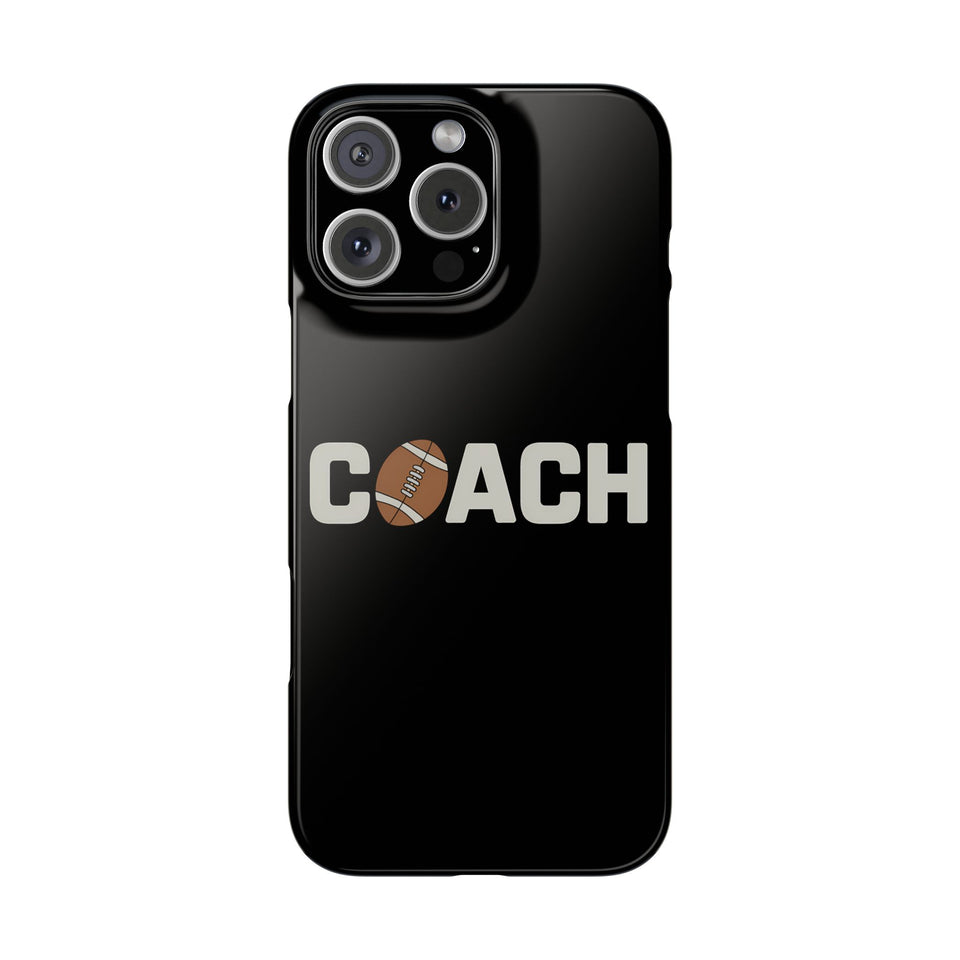 Premium Football Coach iPhone Case | Football Coach Gifts Slim Phone Cases