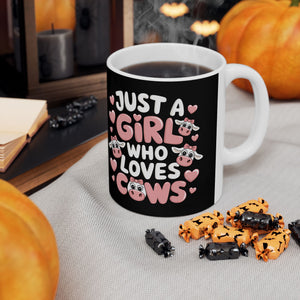 Just A Girl Who Loves Cows Mug | Cow Gifts | Cow Coffee Mug 11oz Just A Girl Who Loves Cows Mug | Cow Gifts | Cow Coffee Mug 11oz