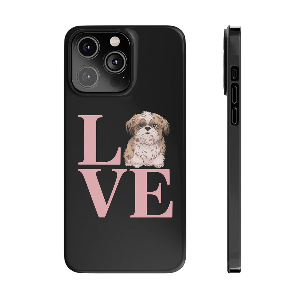 Premium Love Shih Tzu iPhone Case 2 | Cute Shih Tzu Slim Phone Cases