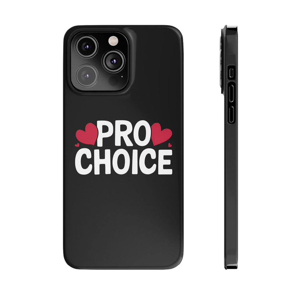 Premium Pro Choice iPhone Case | Feminist Pro Choice Gifts Slim Phone Cases