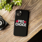 Premium Pro Choice iPhone Case | Feminist Pro Choice Gifts Slim Phone Cases Premium Pro Choice iPhone Case | Feminist Pro Choice Gifts Slim Phone Cases