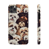 Premium Group of Shih Tzu iPhone Case | Cute Shih Tzu Gifts Slim Phone Cases Premium Group of Shih Tzu iPhone Case | Cute Shih Tzu Gifts Slim Phone Cases