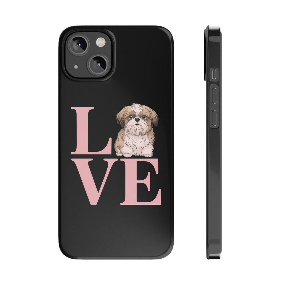 Premium Love Shih Tzu iPhone Case 2 | Cute Shih Tzu Slim Phone Cases