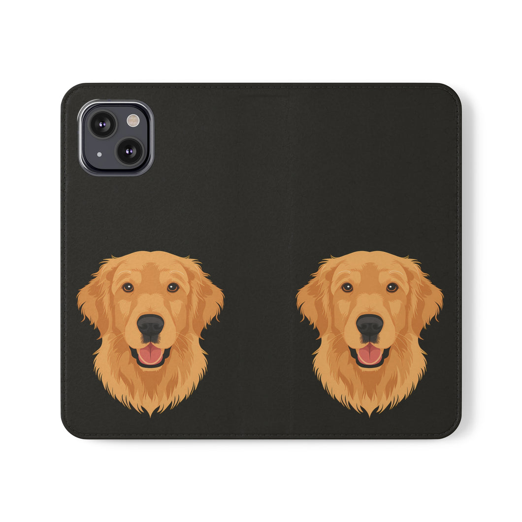 Golden Retriever iPhone & Samsung Galaxy Wallet Phone Case | Golden Retriever Flip Case