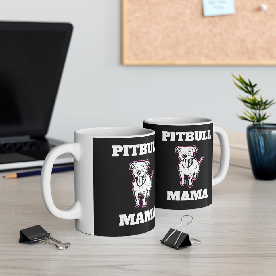 Pitbull Mama Mug 2 | Pomeranian Momma Coffee Mug | Pomeranian Gifts | Pomeranian Presents | Pitbull Mug 11oz