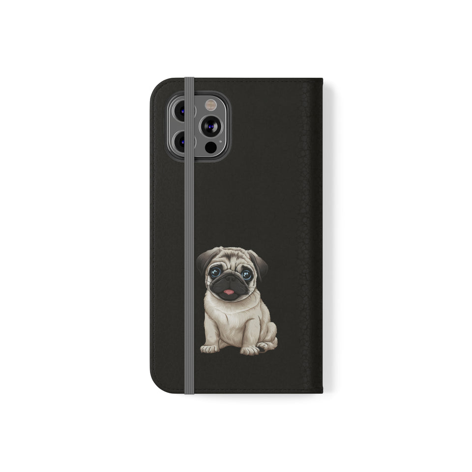 Pug iPhone & Samsung Wallet Phone Case | Pug Flip Cases