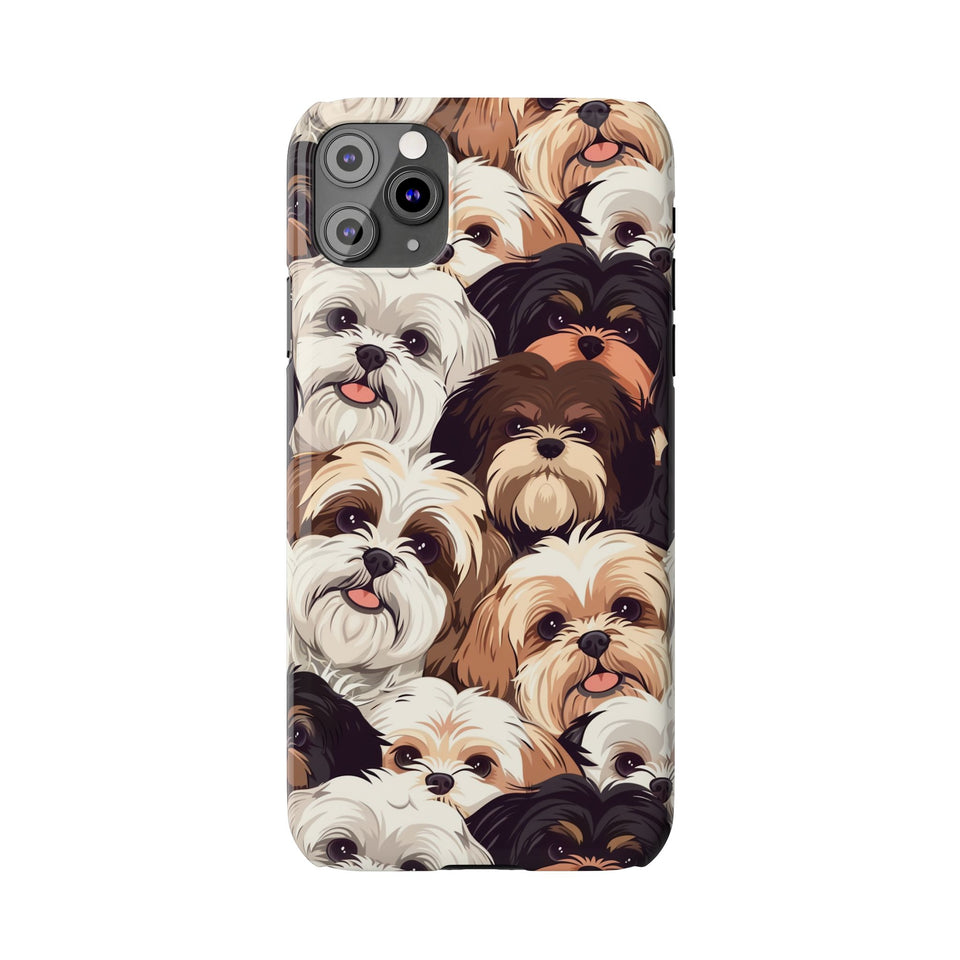 Premium Group of Shih Tzu iPhone Case | Cute Shih Tzu Gifts Slim Phone Cases