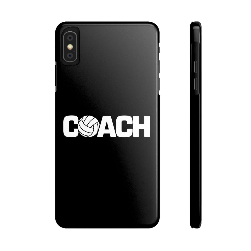 Premium Volleyball Coach iPhone Case | Volleyball Coach Gifts Slim Phone Cases