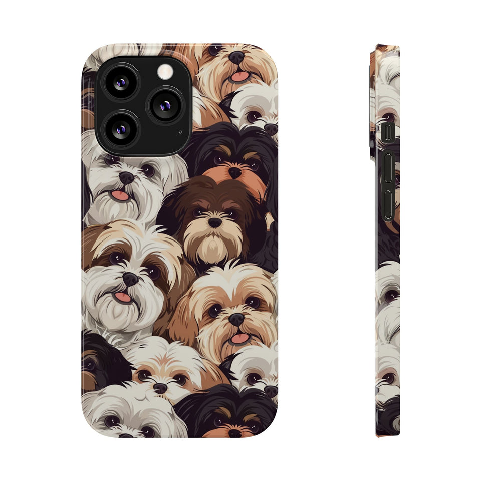 Premium Group of Shih Tzu iPhone Case | Cute Shih Tzu Gifts Slim Phone Cases