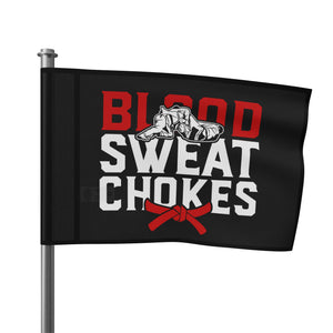 Brazilian Jiu Jitsu Blood Sweat Chokes Flag Banner | BJJ Flag Brazilian Jiu Jitsu Blood Sweat Chokes Flag Banner | BJJ Flag