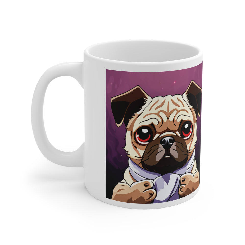 Pug Mug | Pug Gift | Ceramic Pug Mug 11oz