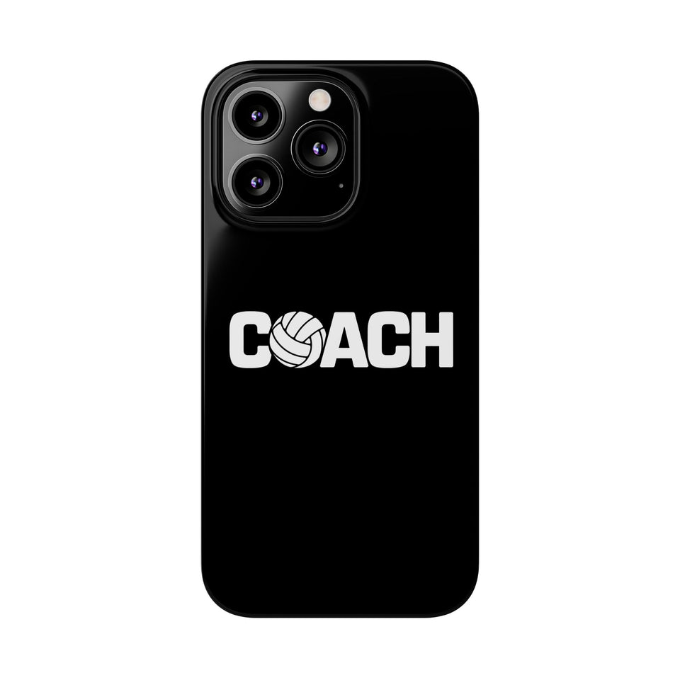 Premium Volleyball Coach iPhone Case | Volleyball Coach Gifts Slim Phone Cases