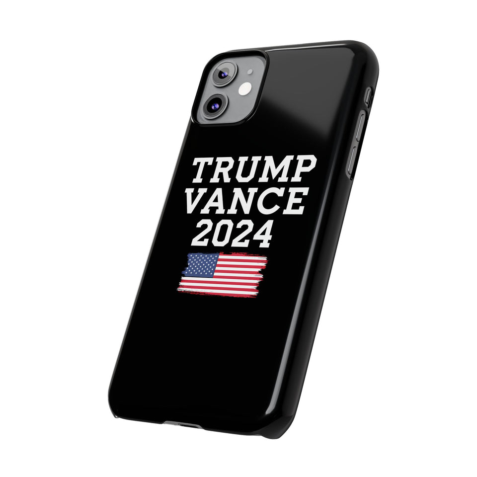 Premium Trump Vance 2024 iPhone Case | Donald Trump Gifts Slim Phone Cases